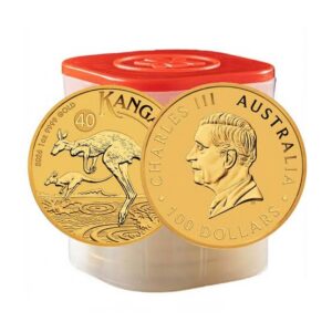 2026 1 oz Australian Gold Kangaroo – Tube of 10 (BU)