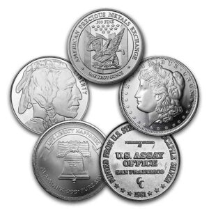 1 oz Silver Round Varied Style - Secondary Market
