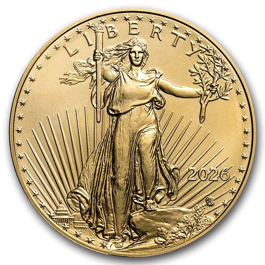 2026 1 oz Gold American Eagle Coin (BU)