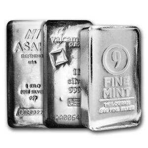 1 Kilo Silver Bar Various Brands (Secondary Market)