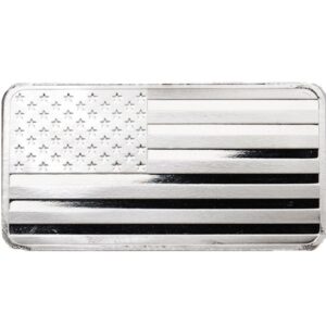 10 oz American Flag Silver Bar