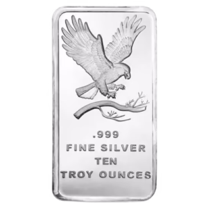 10 oz Silver Eagle Bar - Silvertowne Mint