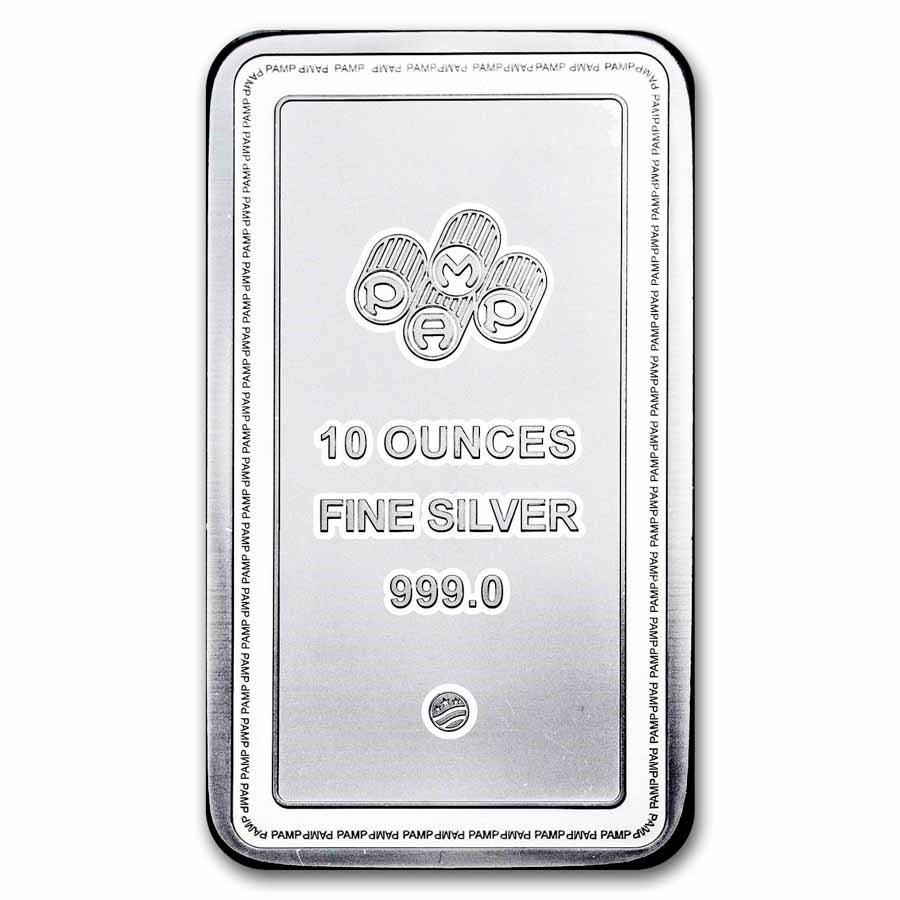 10 oz Silver Bar - PAMP Lady of Liberty (New) - Image 2