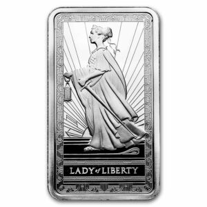 10 oz Silver Bar - PAMP Lady of Liberty (New)
