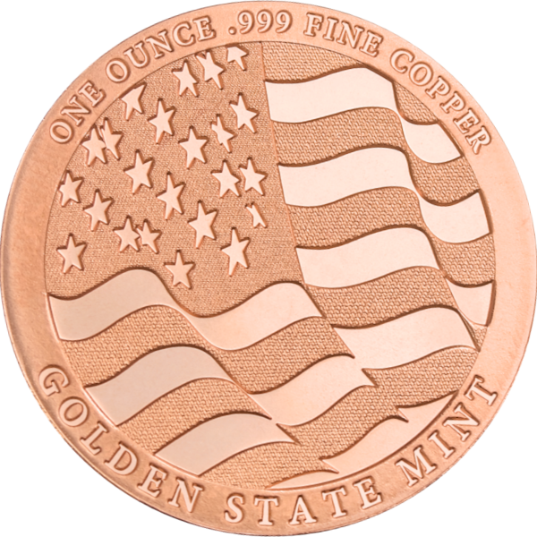1 oz Copper Round Home of the Free - Image 2