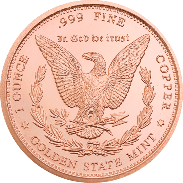 1 oz Copper Round Morgan - Image 2