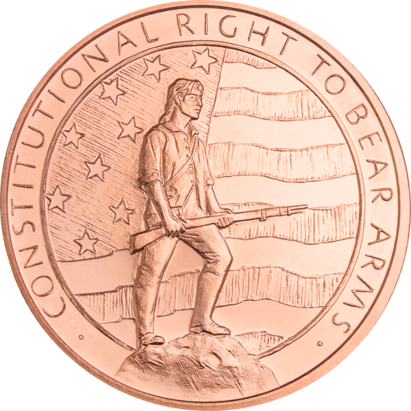 1 oz Copper Round Second Amendment