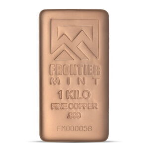 1 Kilo Frontier Mint Copper Bar - Box of 20 Bars (New)