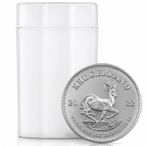 1 oz Silver South African Krugerrand Tube of 25 Coins - Random Year (BU)