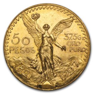 1927 Mexican 50 Peso Gold Coin (BU)